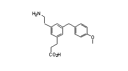 3-(3-(2-aminoethyl)-5-(4-methoxybenzyl)phenyl)propanoic acid